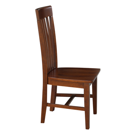 International Concepts Set of 2 Tall Mission Chairs, Espresso C581-465P